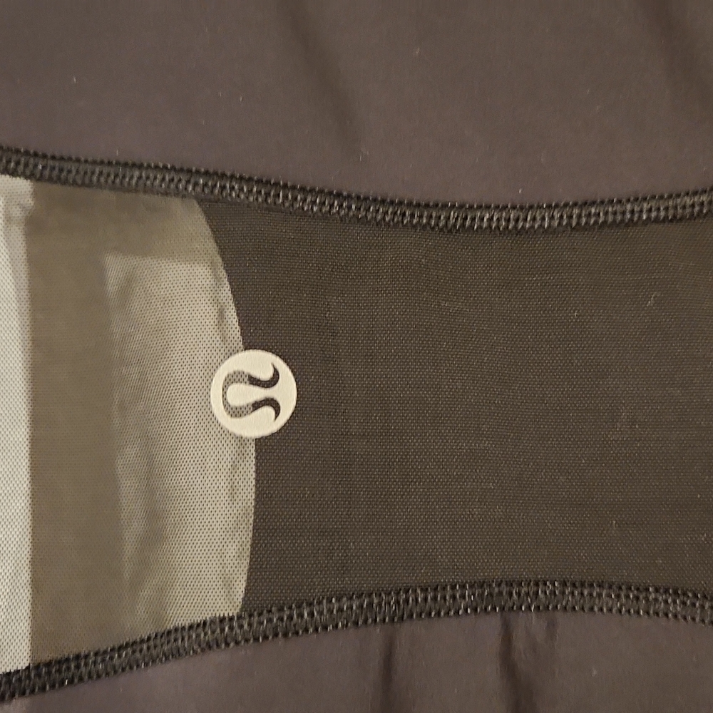 LULULEMON Long Sleeve Black Top with Sheer Details - Picture 5 of 7